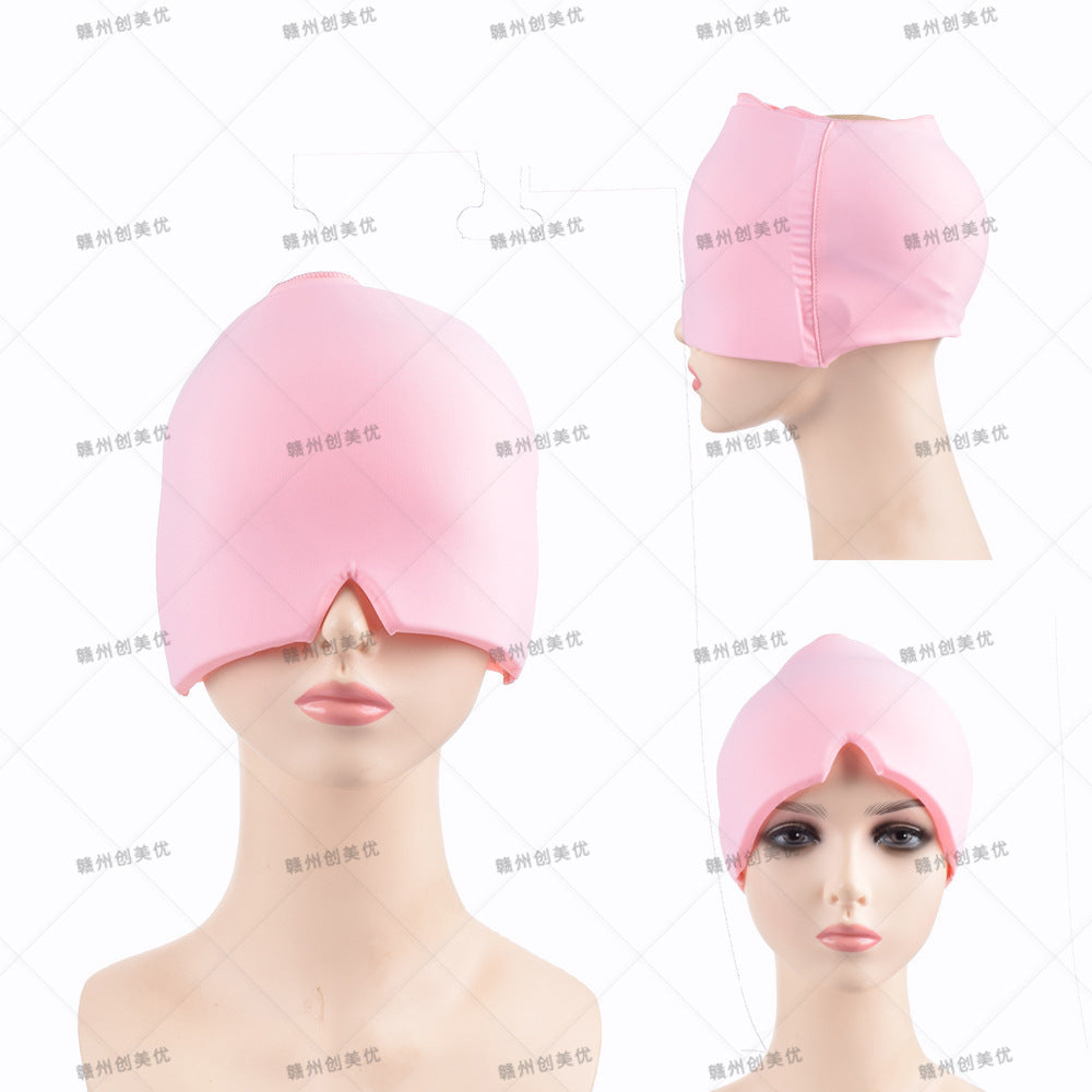 Amazon facial cold compress headgear gel Ice compress headgear Ice Cap solid gel headgear Ice Cap