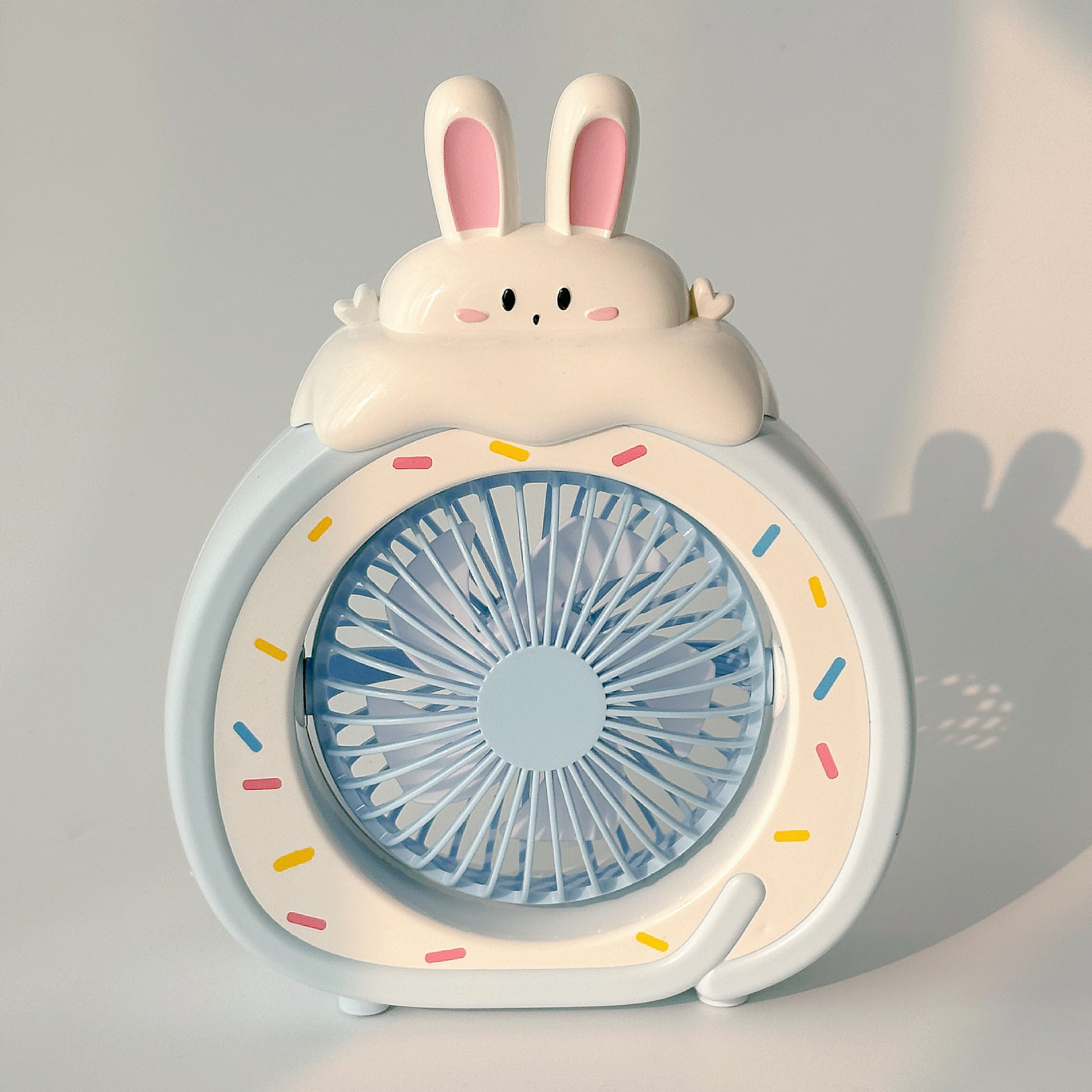 Food Toy Series Cartoon Electric Fan Summer Small Dormitory Fan USB Mini Fan Portable Handheld Fan