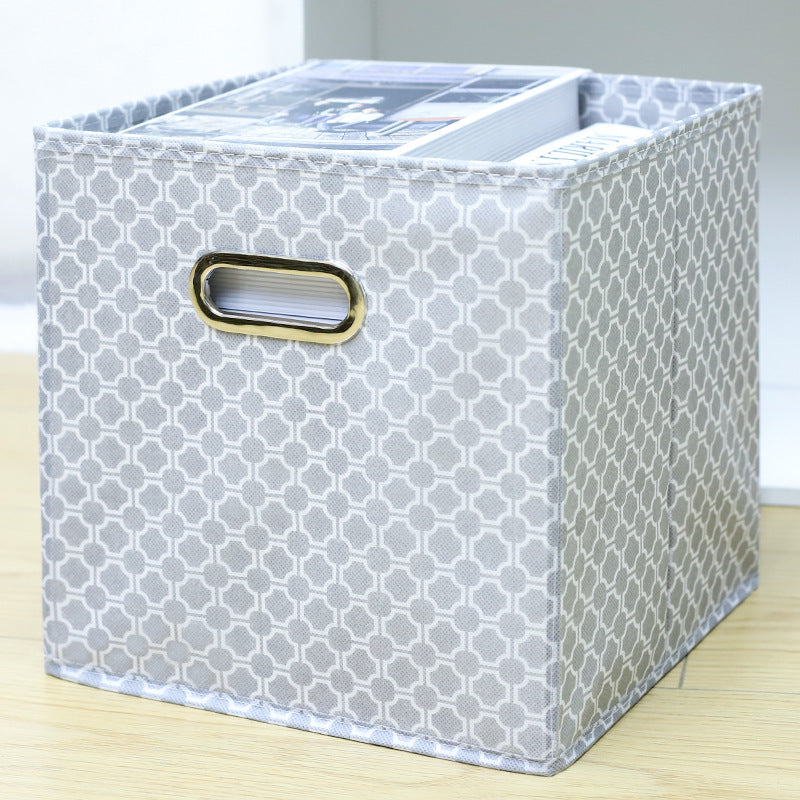 Amazon Lidless Storage Box Fabric Storage Box Foldable Large Drawer Storage Box Toy Storage Box