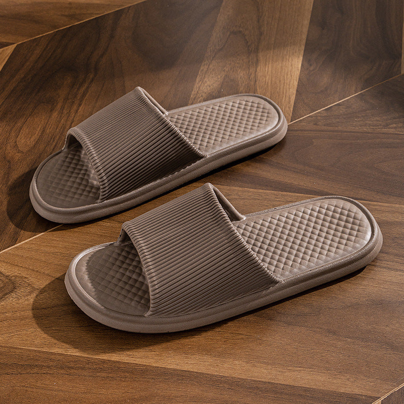Slip Slippers Women's Summer Household Non-slip Bathroom Bathing Couple's Thick-soled Household Men's Summer Simple Sandals