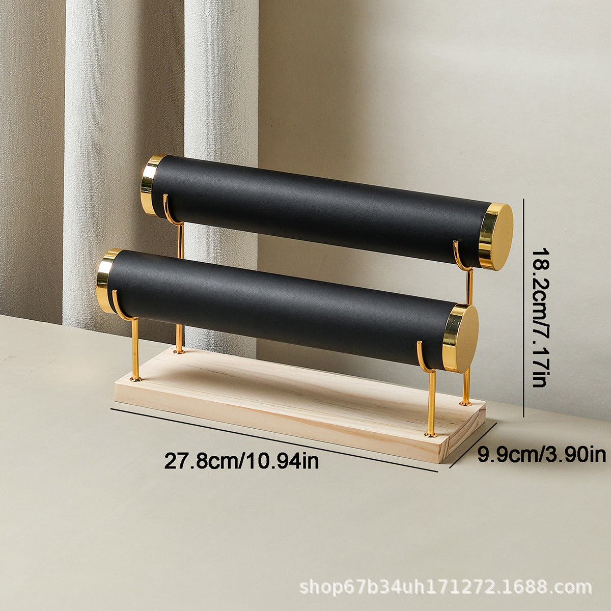 Solid Wood Jewelry Display Stand, Multi-Purpose Bracelet and Watch Storage, Removable Jewelry Props Display, Shooting Exhibition