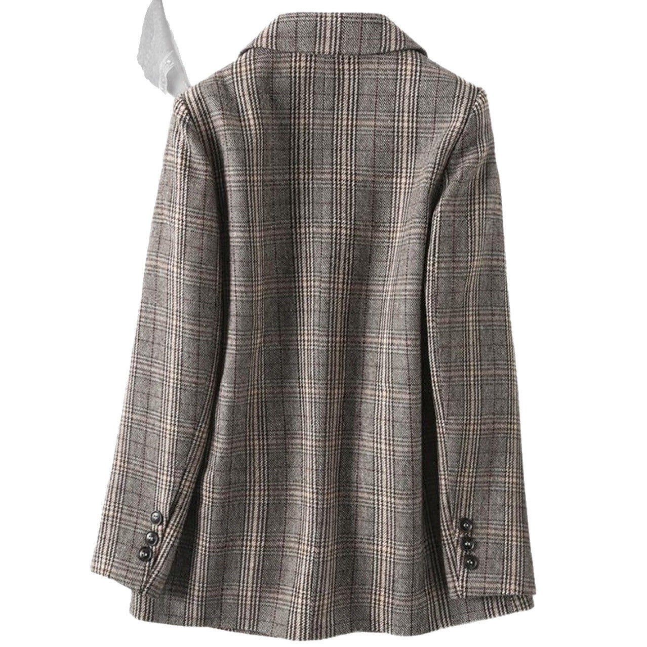 Plaid Small Suit for Women 2025 Spring and Autumn New Versatile British Style Spring and Autumn Loose Trendy Mom Casual Suit Jacket for Women