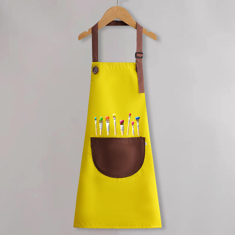 Children's apron painting waterproof antifouling studio cartoon apron big children's kindergarten apron overalls custom logo