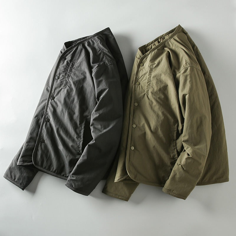 Japanese Style Retro Casual Loose Lightweight Cotton Coat Men's Autumn and Winter Cross-border New Heavy Wear-resistant Cotton Coat
