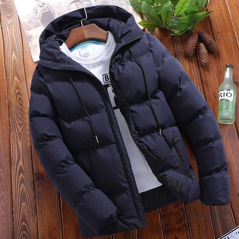 Foreign Trade Cross-border Winter Cotton-padded Jacket Men's New Handsome Short Cotton-padded Jacket Korean Style Slim-fit Fashionable Cotton-padded Jacket Men's Wear