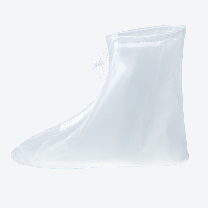 Rain Boots Women's Waterproof Shoe Cover Non-Slip Wear-Resistant Thickened Rain Protective Shoe Cover Rainy Day Rain-Proof and Pollution-Proof Outdoor Rain Shoe Cover C