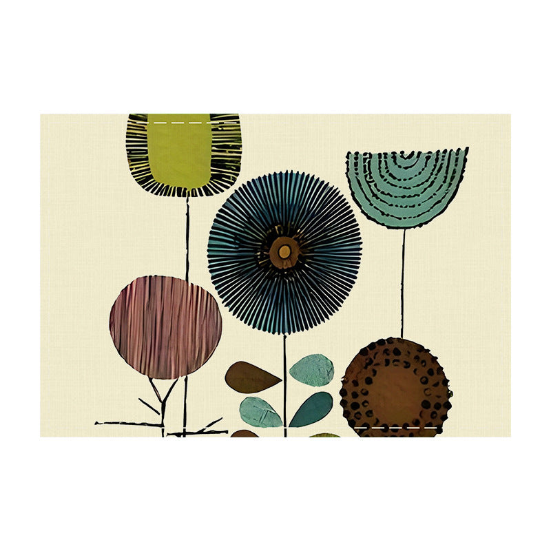 Amazon's Best-Selling Geometric Flower-Shaped Placemat New Holiday Linen Table Mat Home Kitchen Table Decoration Insulation Mat