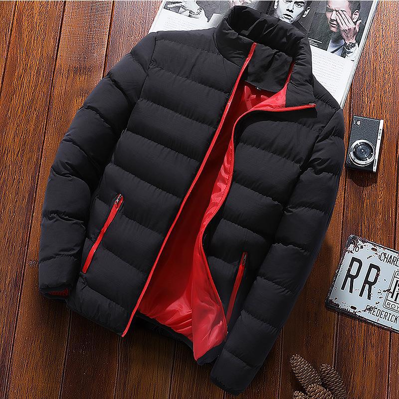 Original Foreign Trade Autumn and Winter Thickened Sports Cotton Jacket for Men, Stand Collar Cardigan, Outdoor Cotton-Padded Jacket, Casual Coat, Warm Cotton Clothing Wholesale