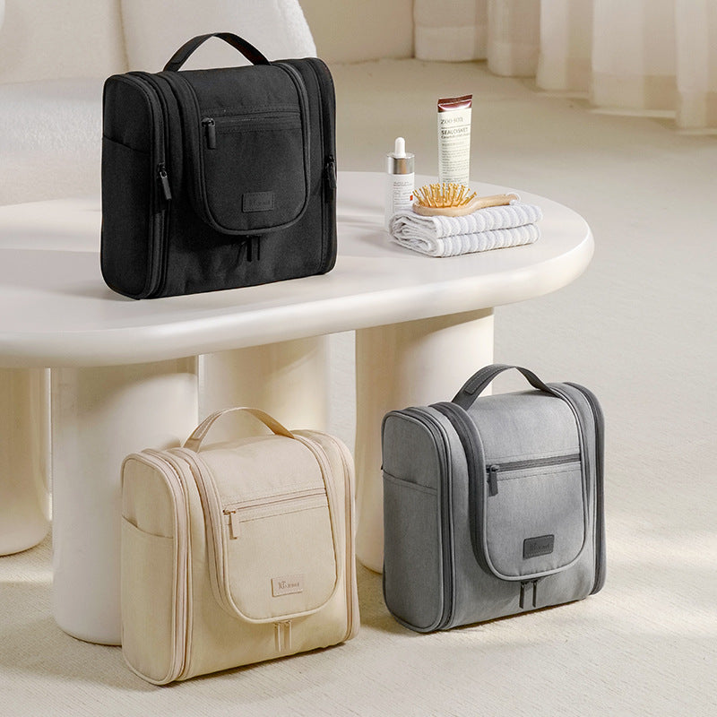 Multi-functional double-opening wash large-capacity travel storage bag portable hook wash bag anti-splash thickened portable