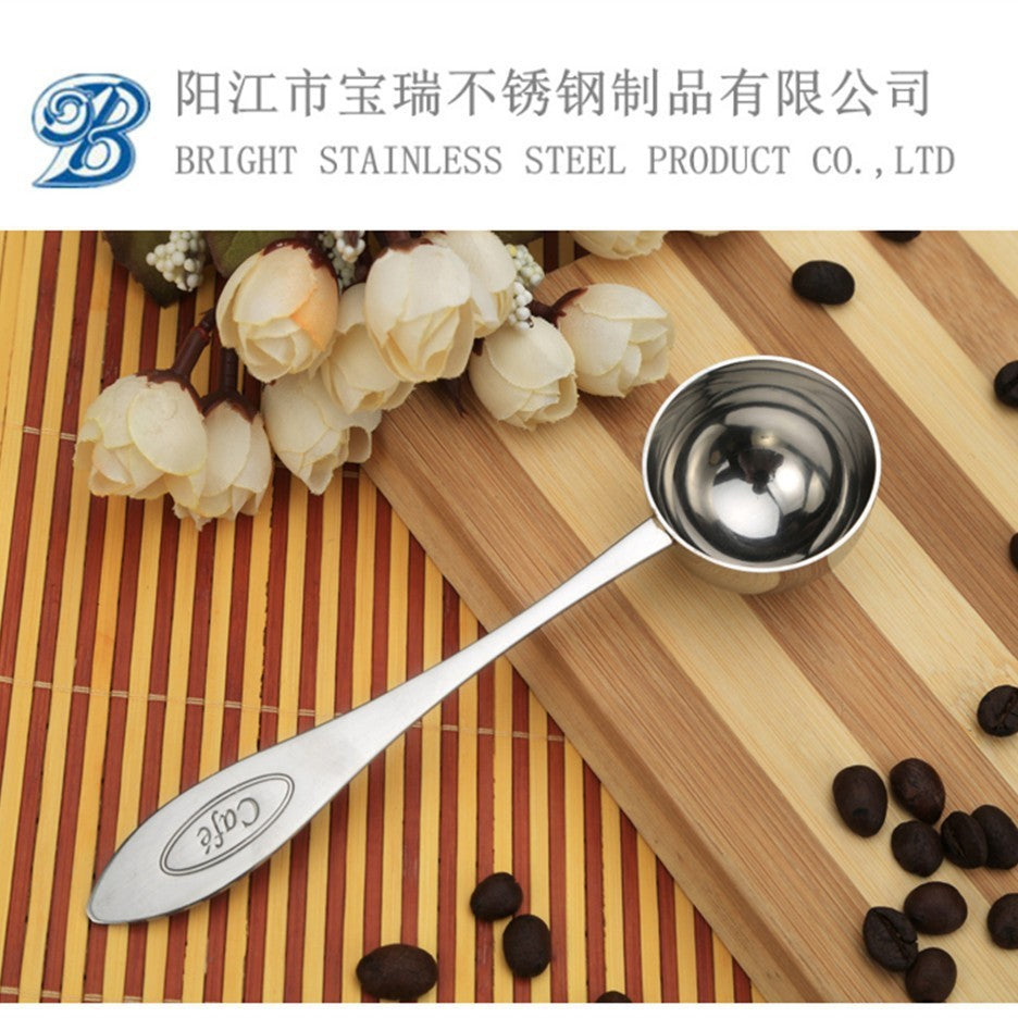 Factory Direct Sales 15ml Coffee Measuring Spoon 304 Stainless Steel Measuring Spoon Milk Powder Long Handle 20ml Baking Tools Wholesale