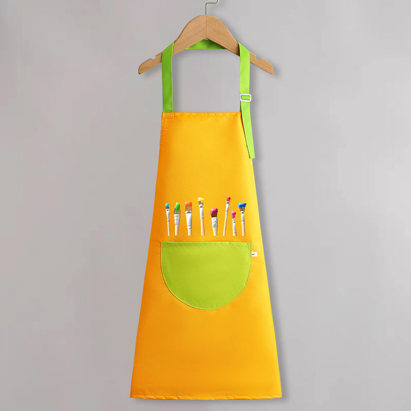 Children's apron painting waterproof antifouling studio cartoon apron big children's kindergarten apron overalls custom logo