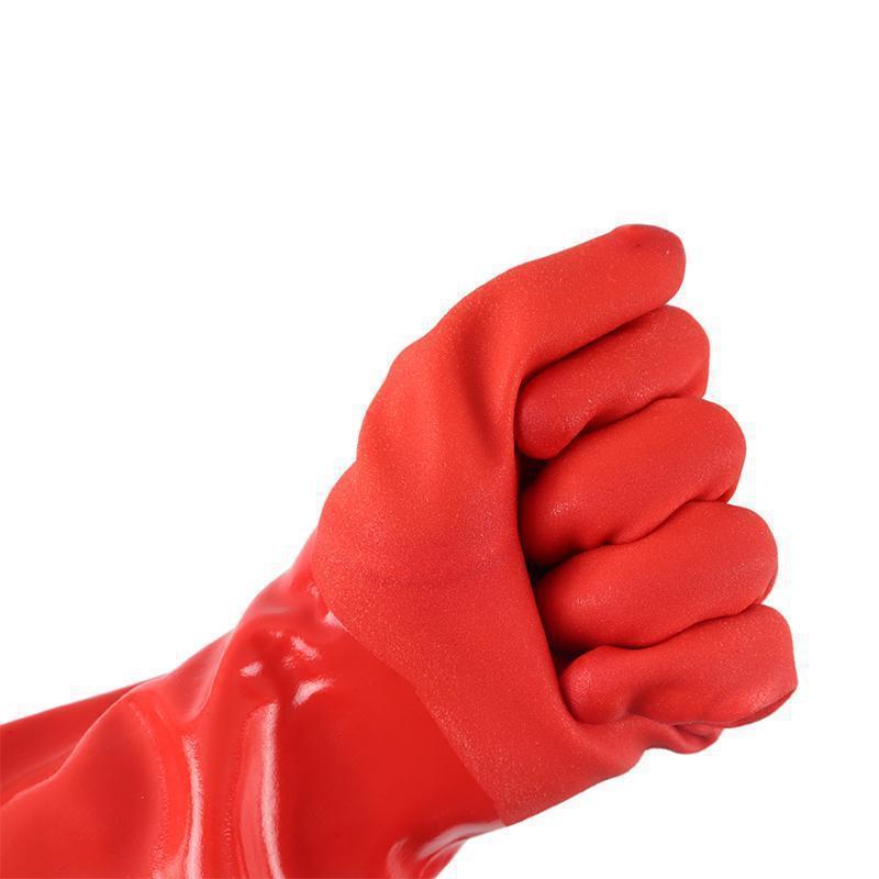 Extra Long, Fleece-Lined, Warm Winter Household Gloves for Kitchen, Dishwashing, Laundry, Cleaning, Puncture-Resistant, All-In-One Fleece Household Gloves