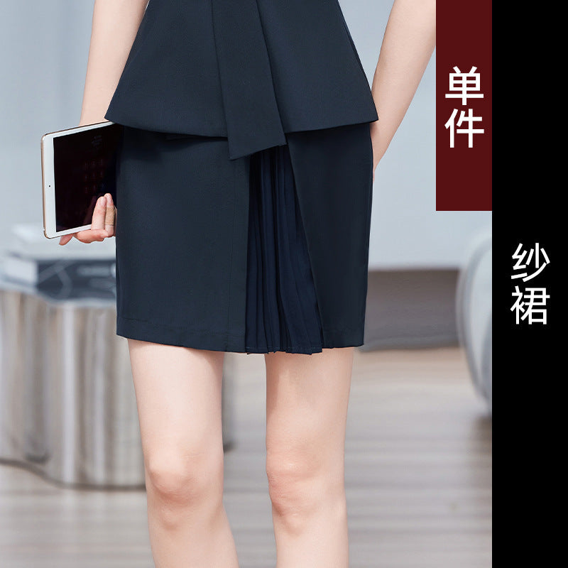 2025 New China Mobile Workwear Women's Summer Mobile Company Hall Manager Workwear Short-Sleeved Jacket Women's Skirt Shirt