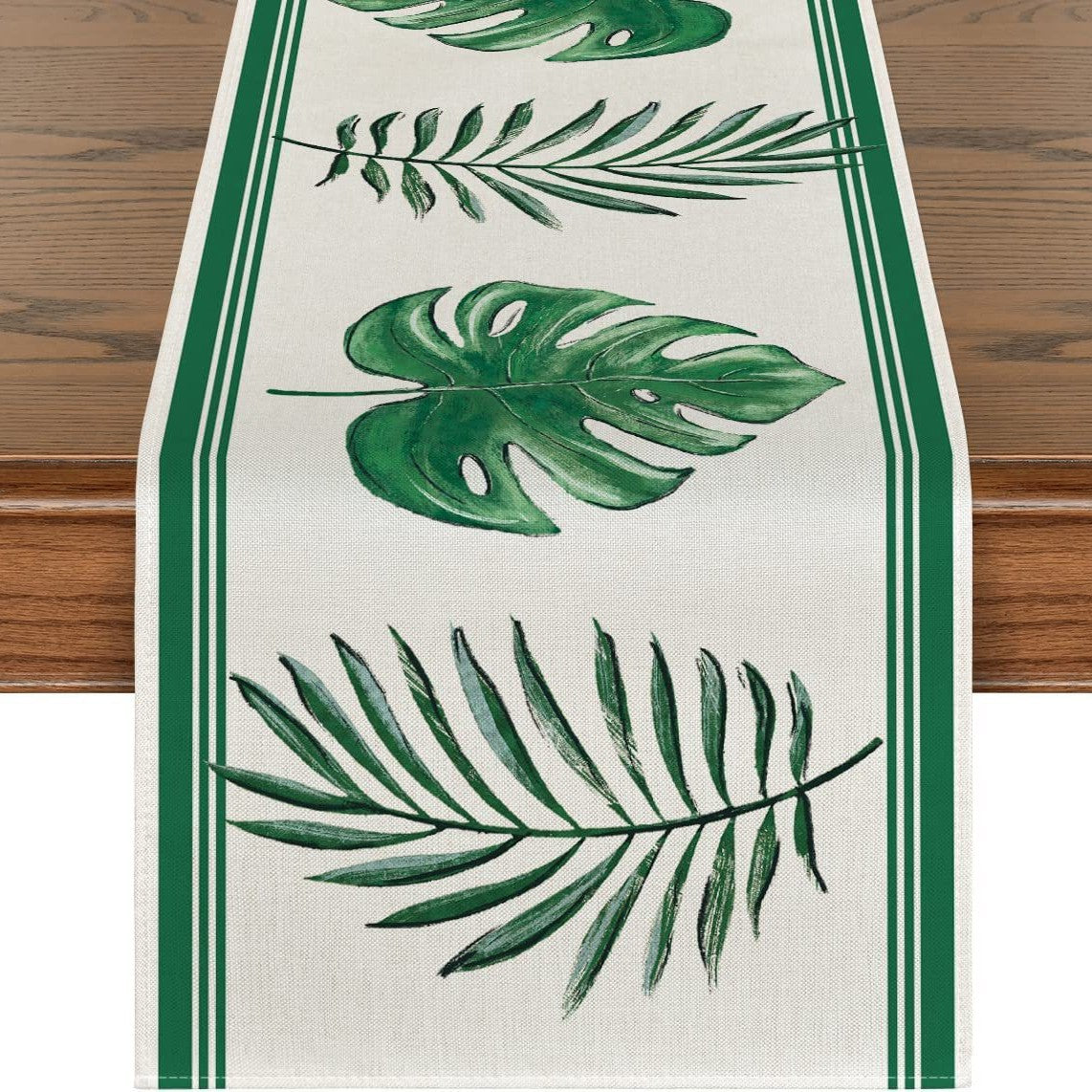 Linen Table Runner Pastoral Flower Lemon Summer Home Dining Table Outdoor Decoration Printed Tablecloth Table Runner