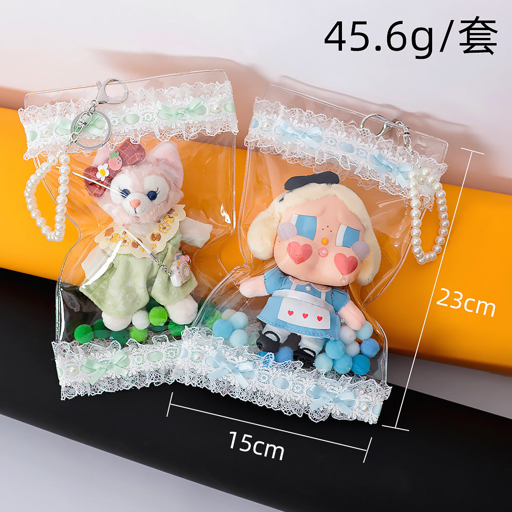Transparent Trendy Storage Bag, Cute Lina Belle, High-Looking Dust Bag, Baby Bag Protective Cover, Sweet and Versatile Pain Bag