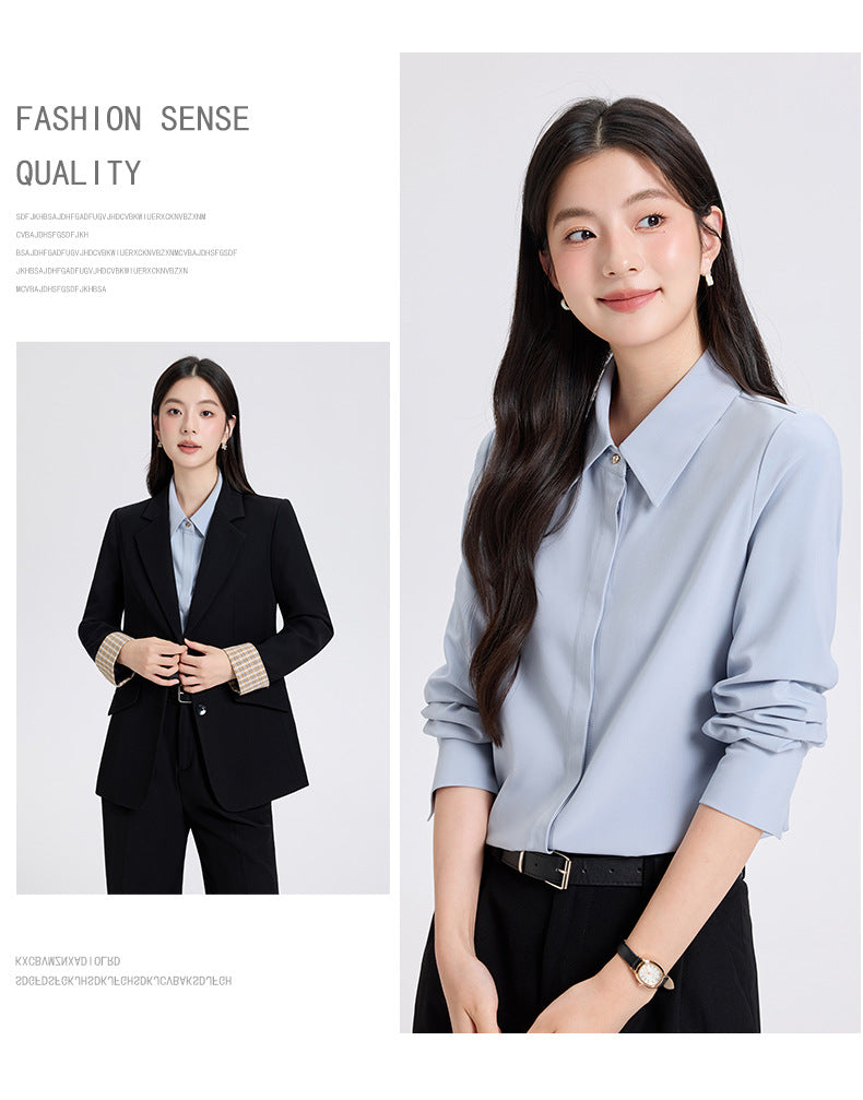 Cross-Border Professional Women's Suit Set, High-End Elegant Business Attire, Sophisticated Look for College Students' Interviews, Formal Suit Jacket