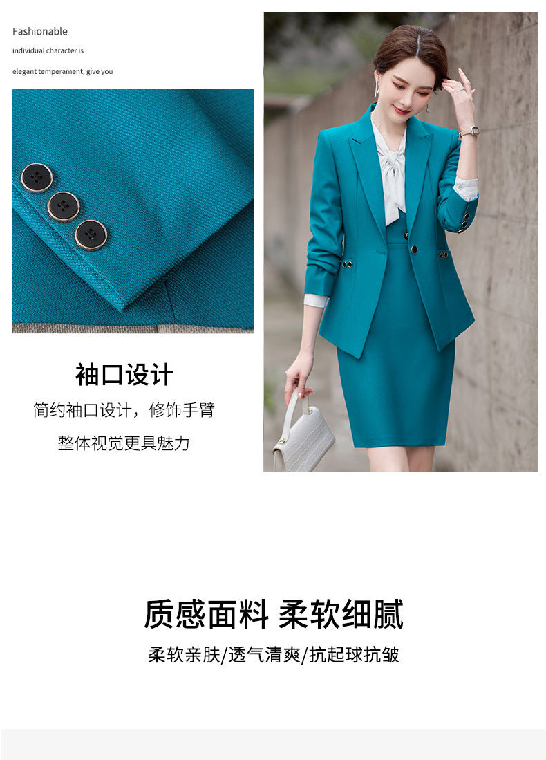Amazon European and American Cross-Border Popular Commuter Foreign Trade Women's Blazer Professional Pants Dress Two-Piece Suit