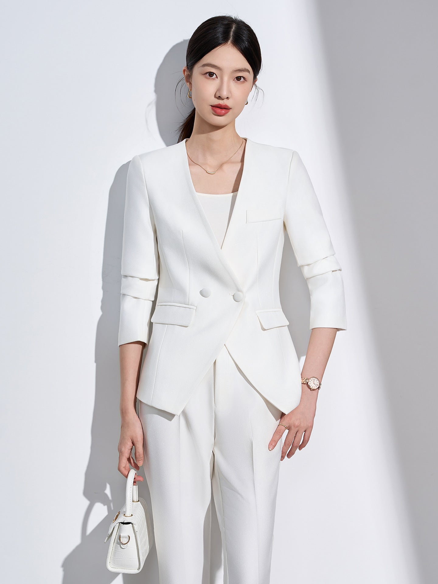 Cross-Border Suit Jacket for Formal Occasions, Fashionable Goddess Style, Versatile, High-End, Elegant, Interview Office Suit Set