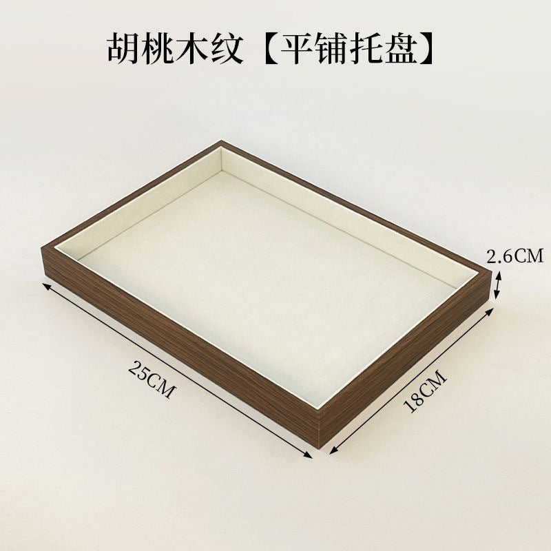 Walnut Jewelry Tray Counter Jewelry Storage Large Capacity Ring Tray Earring Tray Necklace Jewelry Box Jewelry