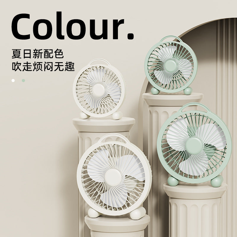 Desktop Fan 2025 New Office Desk Silent Refrigeration Small Fan Wall-Mounted Kitchen Special Electric Fan