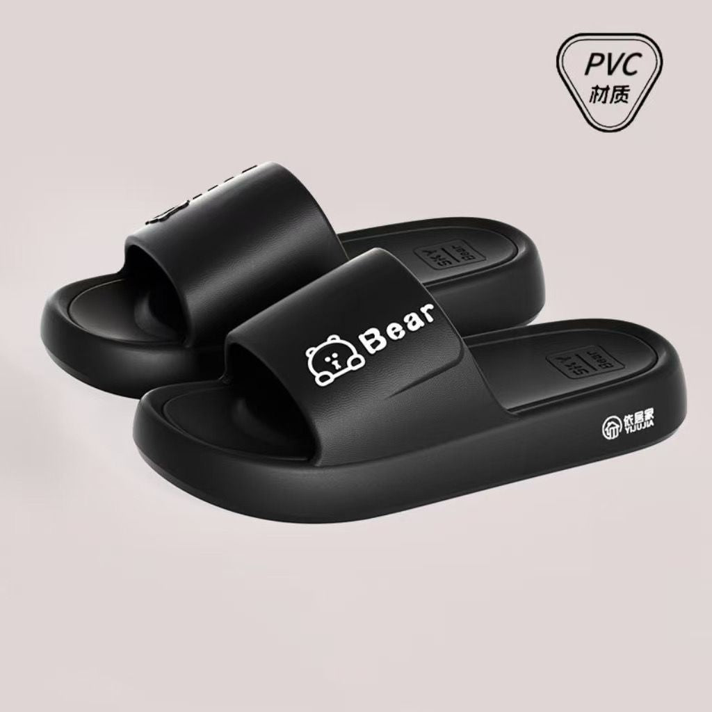 2025 New Summer Fashionable Simple and Comfortable Outfit Indoor Household Anti-slip Deodorant Slippers for Women