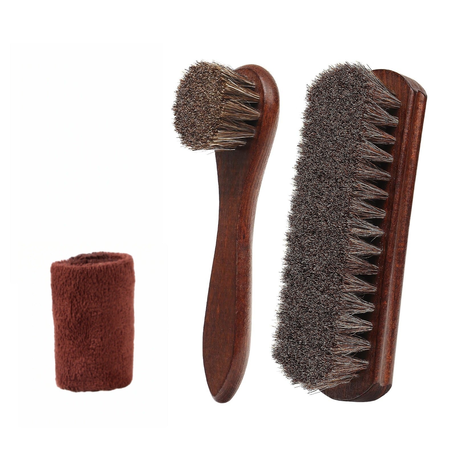 Horsehair Oiling Brush, Export High-End Horsehair Brush, Horsehair Beech Wood Brush, Leather Cleaning Supplies, Horsehair Shoe Brush Set