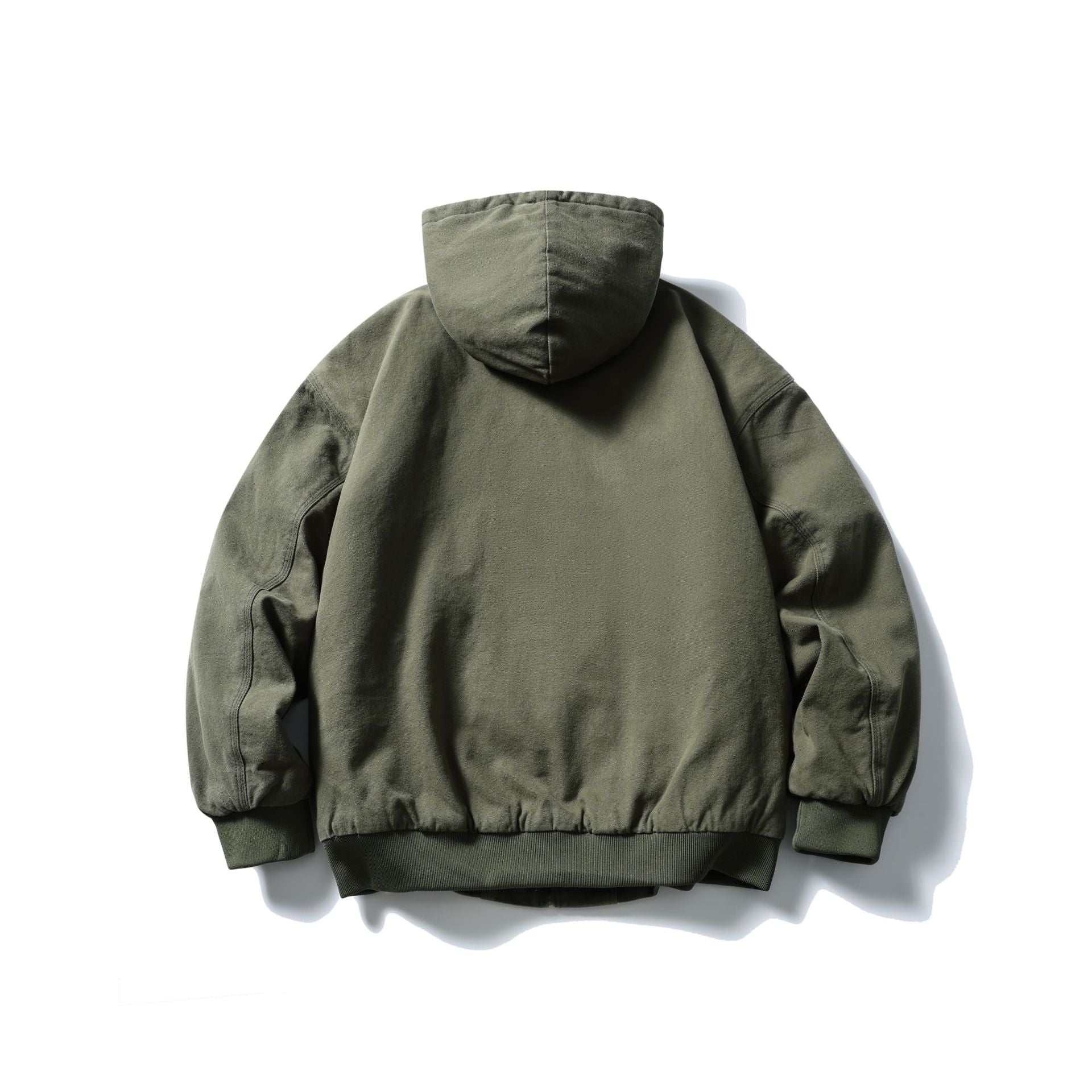 Mr. Song's Cross-Border Japanese-Style Trendy Heavily Washed Drawstring Hooded Inner Checkered Casual Warm Cotton Jacket for Men and Women