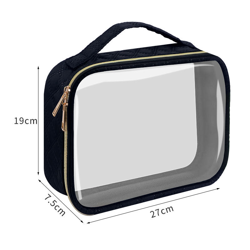 Cross-Border New Style Storage Bag, Portable Hand-Held Multi-Functional Waterproof Travel Transparent Pvc Storage Bag
