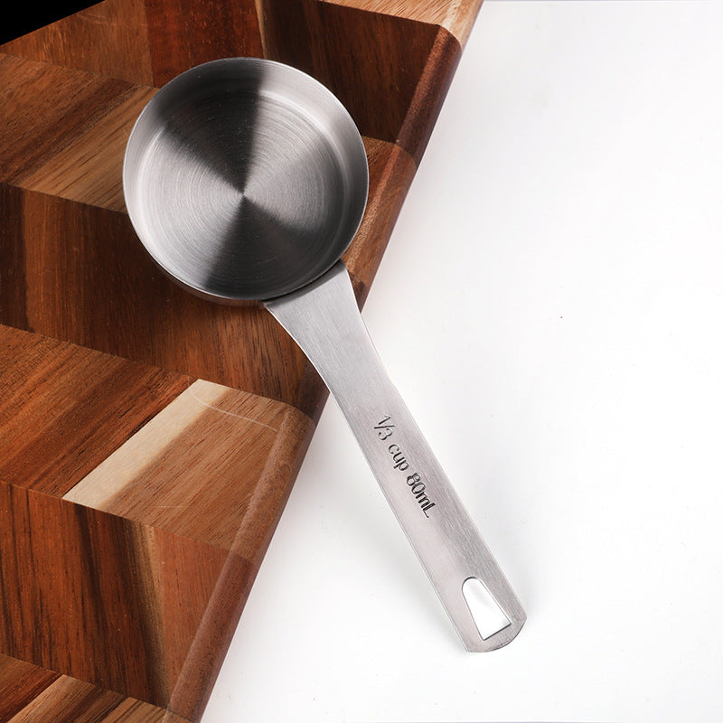 Wow Stainless Steel Large Measuring Spoon Set 15/30/50/60/80/120/160/180/100ml Flats Bottom Measuring Cup