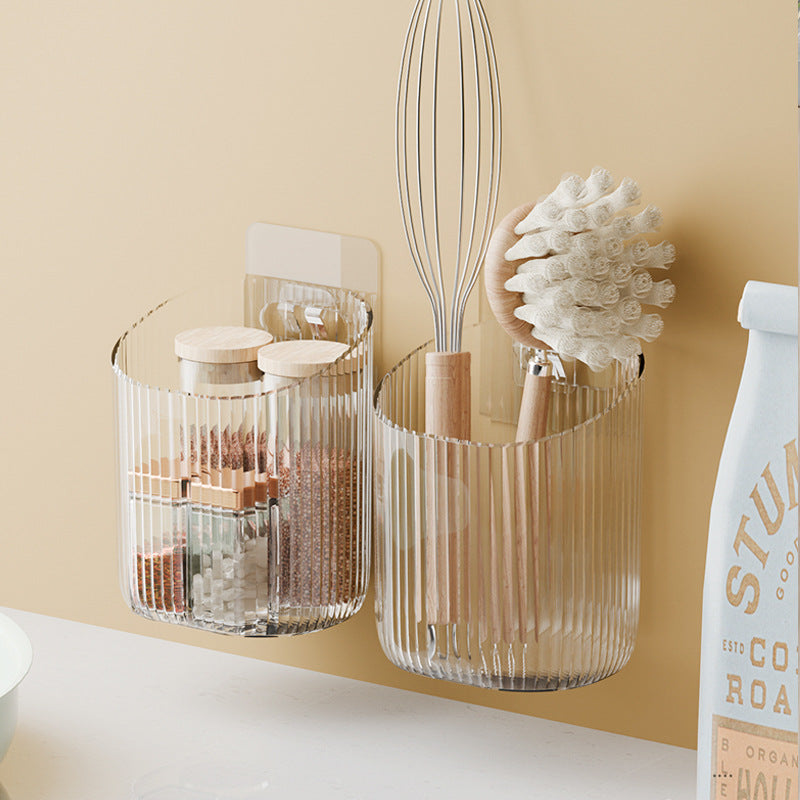 Toilet Shelf Wall-mounted Toilet Washstand Wall-mounted Toilet Cosmetics Hole-free Storage Box Toothbrush