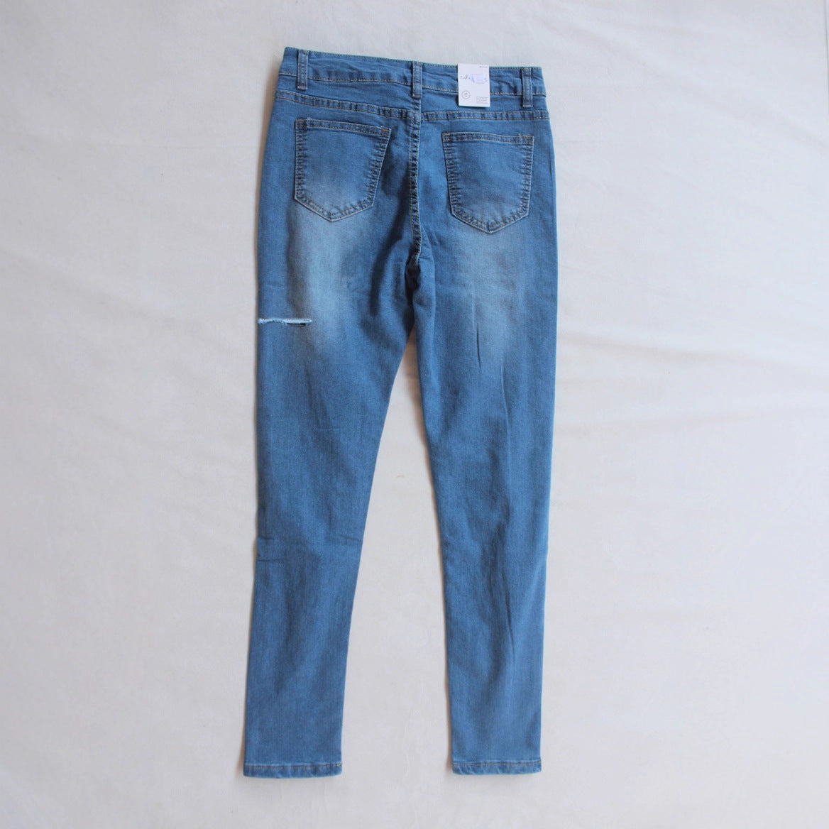 AliExpress Hot Selling Jeans Amazon Ripped Stretch Cotton European and American Jeans Foreign Trade Women's Pants Factory Outlet