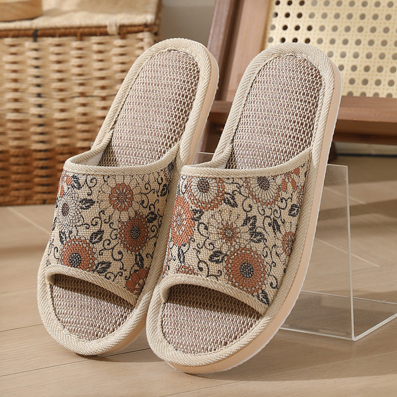 B&B Slippers Linen Hotel Disposable Slippers Beauty Salon Home Couple Men's Thickened Non-Slip Wholesale