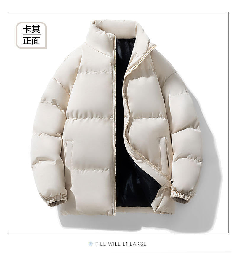 Cross-border foreign trade wholesale winter cotton-padded jacket male teenagers students thickened bread clothing trend warm cotton-padded jacket jacket male