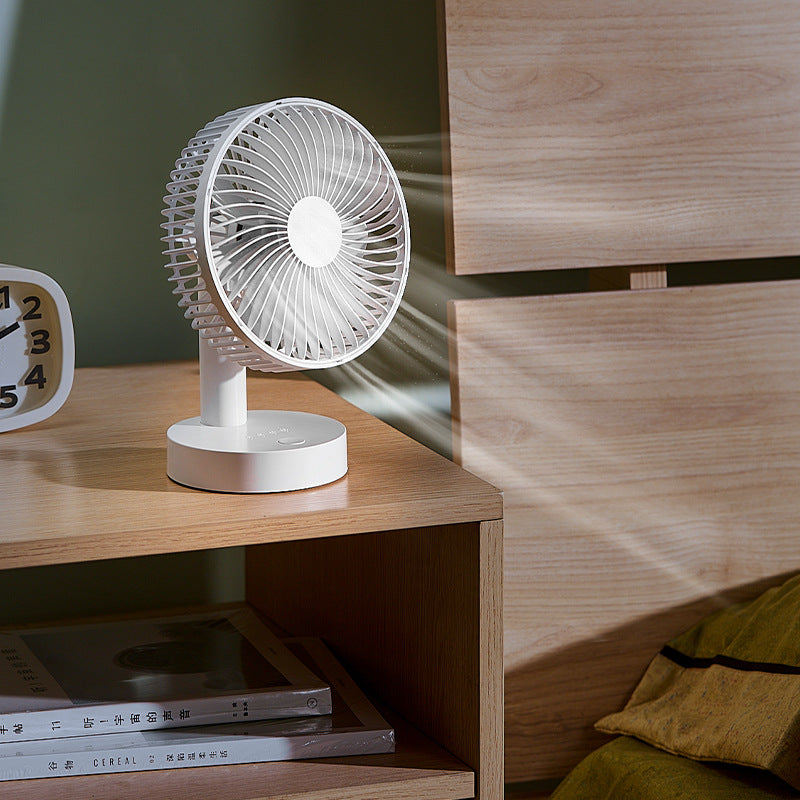 Cassidorf USB small electric fan 6 inch shaking head rechargeable 8 inch dormitory office desktop fan