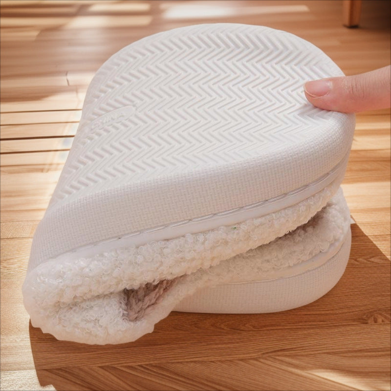 Cross-Border Cotton Slippers for Autumn and Winter, Warm and Non-Slip Tpr Indoor Slippers for Men and Women, Couple Style, Cute Cartoon Design