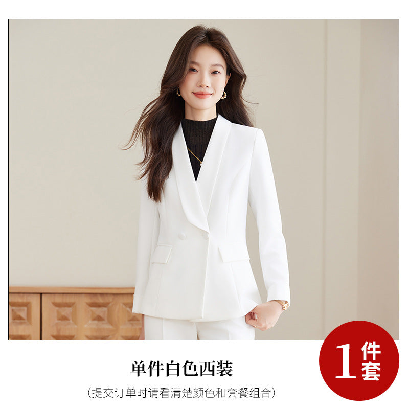 High-End Suit Suit Spring & Fall New Goddess Style Casual Slimming Look Elegant Fashion Commuter Business Professional Workwear