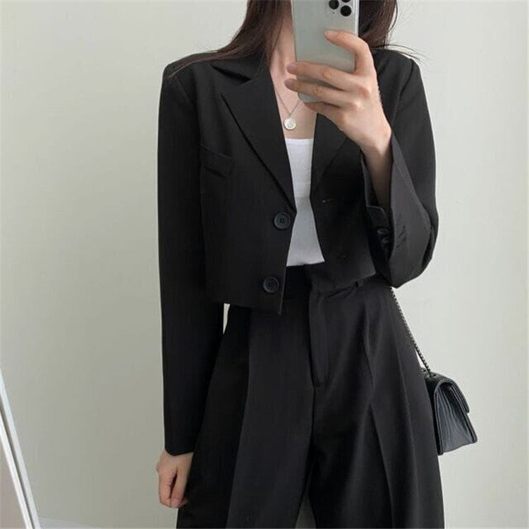 Autumn 2022 New khaki Small Suit Jacket Women's High Sense Small Temperament Commuter Suit suit