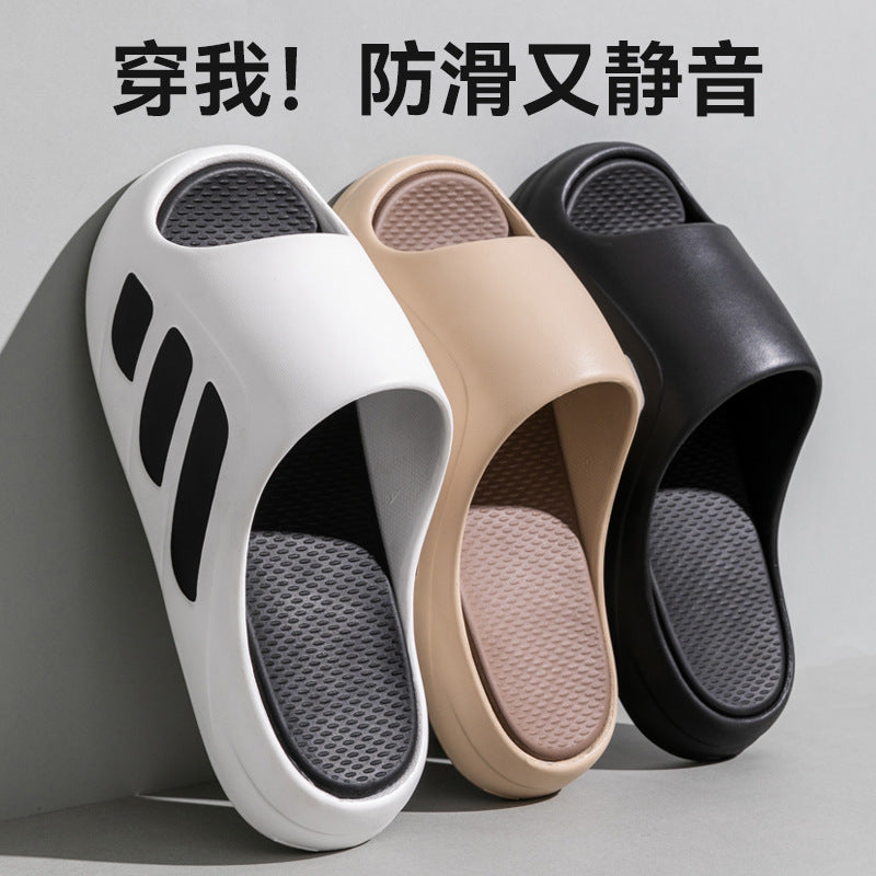 Sports slippers women's summer thick-soled soft-soled home wear non-slip deodorant lovers men's slippers wholesale