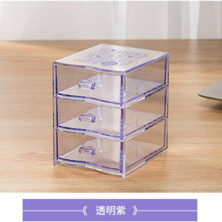 Nsh.6272 Mini Desktop Storage Box Ins Style Simple Drawer-Type Stackable Stationery and Cosmetics Storage Box