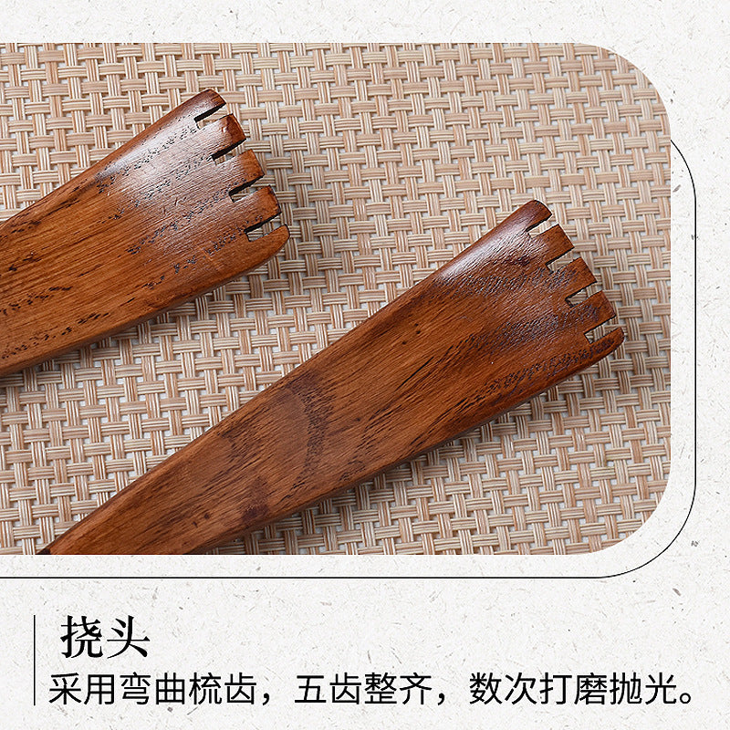 Household Long-Handled Wooden Bamboo Back Scratcher for the Elderly, Durable, Eco-Friendly, Self-Sufficient, a Tool for Scratching the Back and Relieving Itchiness