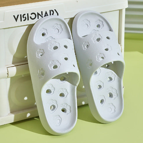 2507 a generation of summer cat claw hollow slippers home indoor leaking bathroom mop factory wholesale cross-border