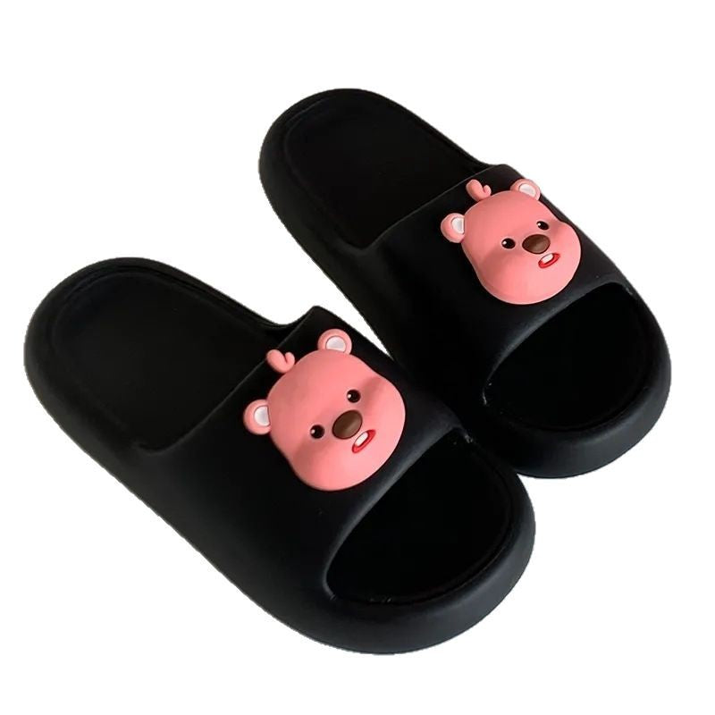 EVA Material Slip-on Slippers Women's Summer Outer Wear Cute Ins Home Non-Slip Indoor Thick Sole Sandals slipper