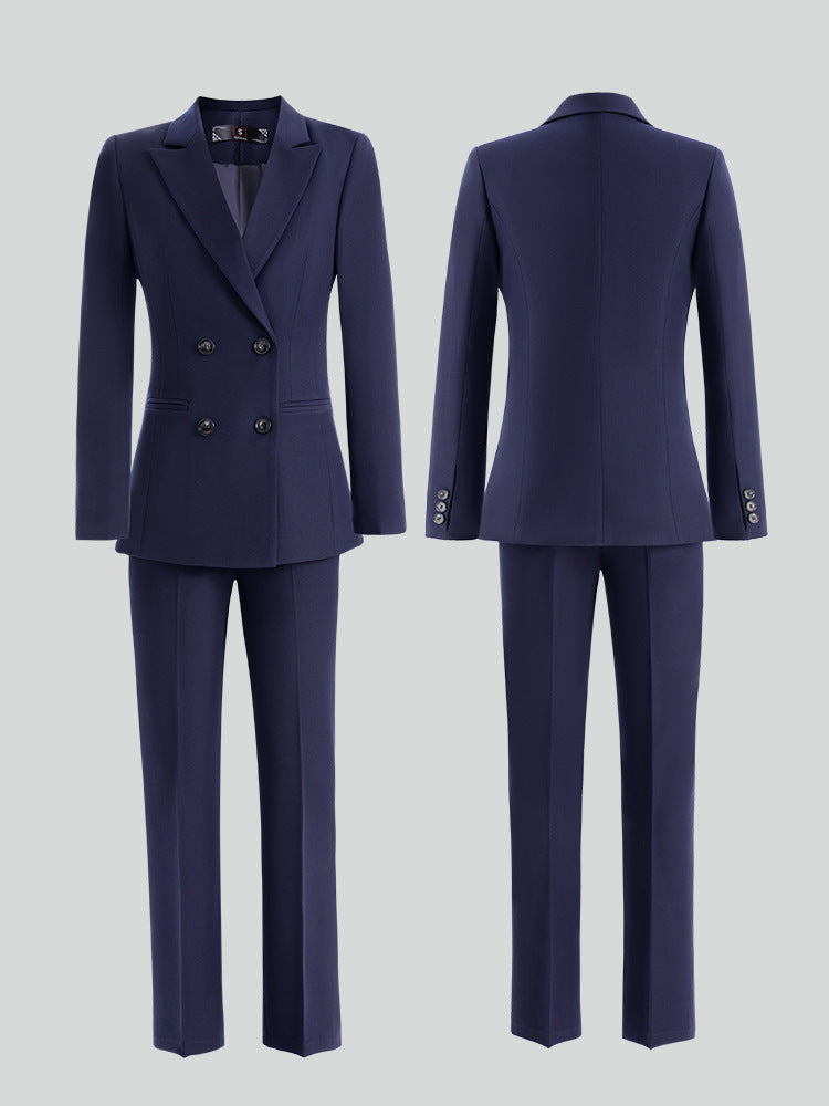 Cross-Border High-End Professional Blazer Suit for Women, Hotel Front Desk Uniform, Jewelry Store Workwear, Spring and Autumn