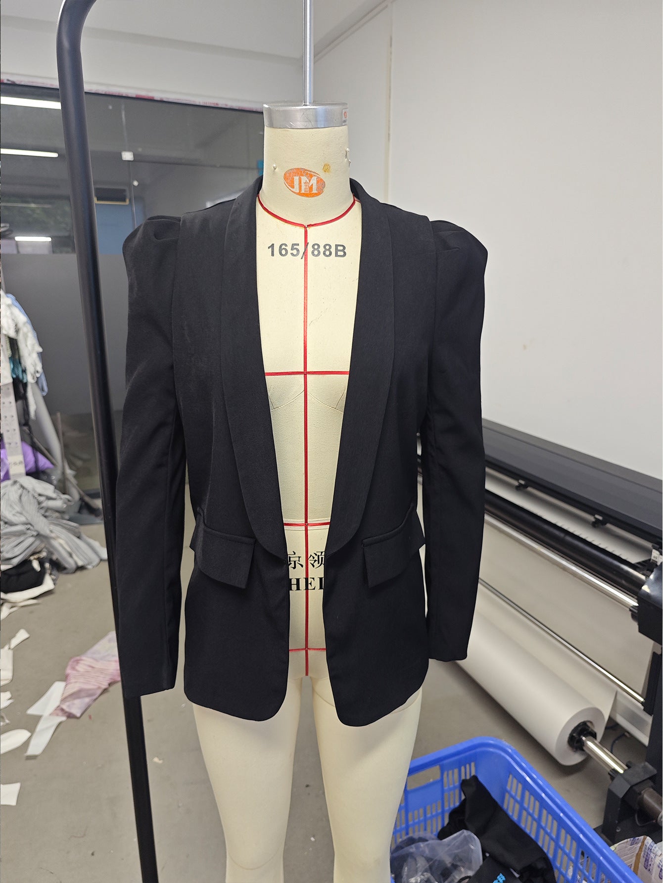2025 Independent Station Wish Amazon Autum New Pure Color Long-Sleeved Lapel Suit Small Jacket Women's Clothing
