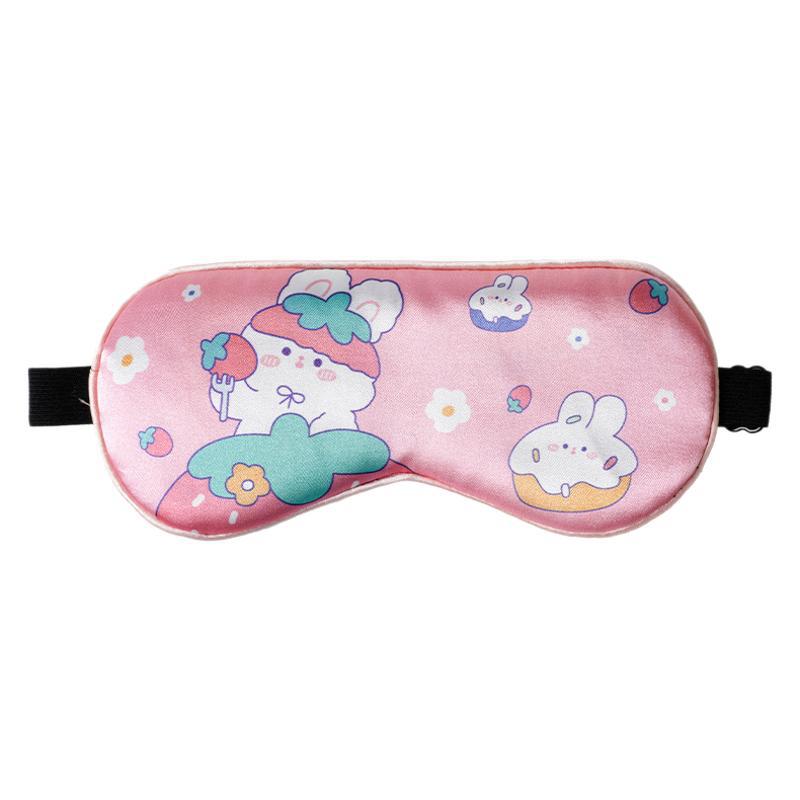 Simulated Silk Eye Mask for Girls, Cute Children's Eye Protection Mask for Boys, Sleep Mask, Factory Wholesale, Customizable Logo, Children's Eye Mask