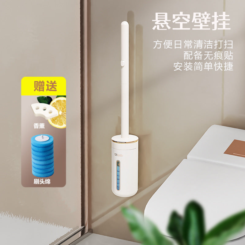 Cream style disposable toilet brush suit disposable disposable replacement brush head toilet cleaning brush decontamination household toilet brush