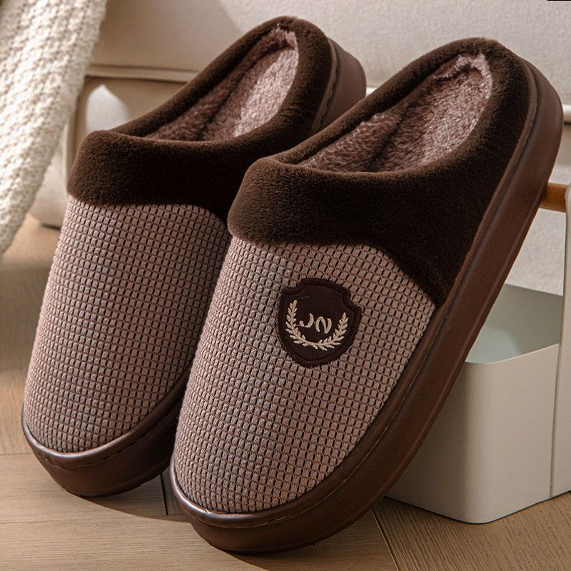 Winter plus size Men's Cotton Slippers Thickened Indoor and Outdoor Wear Non-slip Thick Bottom Warm Home Use Men's and Women's Cotton Slippers Day