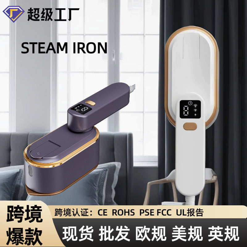 Popular Household Electric Iron with Three-Speed Digital Display, Wall-Mountable Ironing Machine, Student Dormitory Ironing Iron, Handheld Garment Steamer