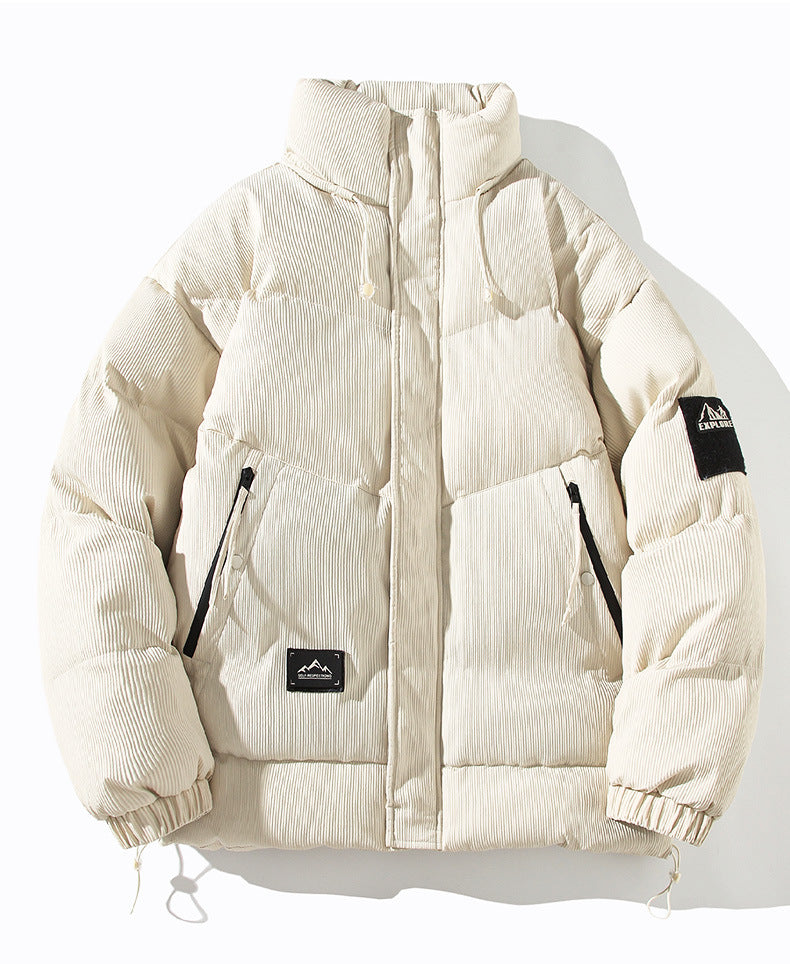American Street Fashion Brand Graphene Winter Thickened I Charge Daily Casual All-match Cotton Jacket
