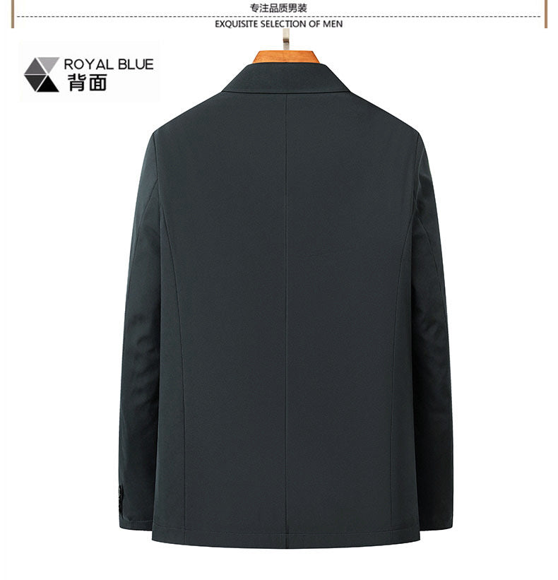 2024 Winter Coat Thickened Cotton-padded Jacket Men's High-grade Mulberry Silk Cotton-padded Jacket for Middle-aged and Elderly Dads Business Casual Jacket